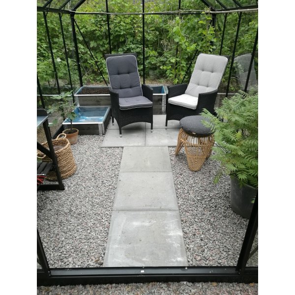 Drivhus Neptunus - 9,6 m² + Drivhusbord Drivhus Neptunus - 9,6 m² + Drivhusbord