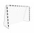 Fotballm�l hvitt 180 x 120 x 60 cm