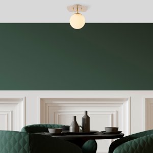 Br�nntaklampe 11671 - Gull/hvit