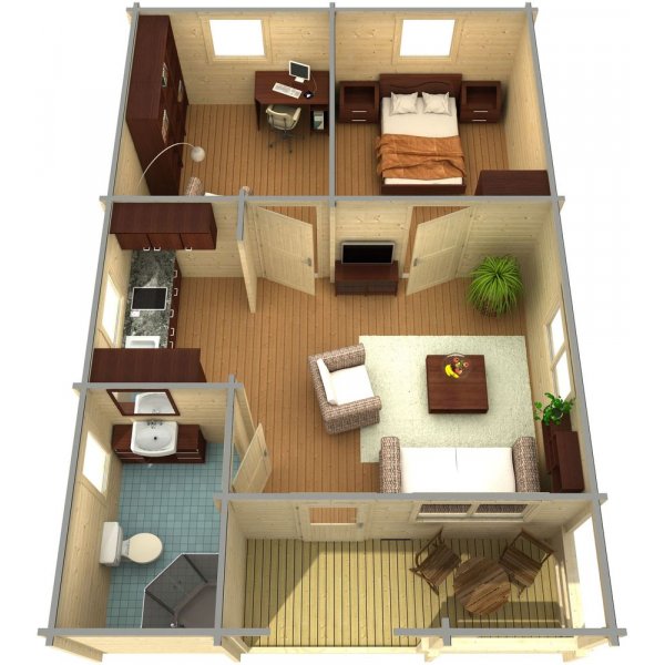 Fritidshus Gunfrid - 42,1 m�