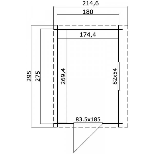 Oppbevaringsbod Selma - 5 m�