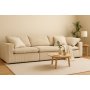 Kordfl�yelssofa 320 cm Beige