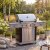 Gassgrill i rustfritt st�l med 5 brennere og IR-brennere - Dallas