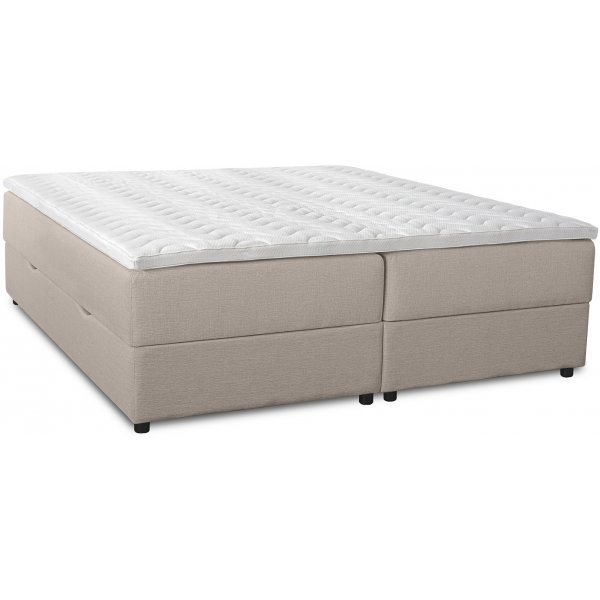 Seng med oppbevaring 180 cm - Beige Seng med oppbevaring 180 cm - Beige