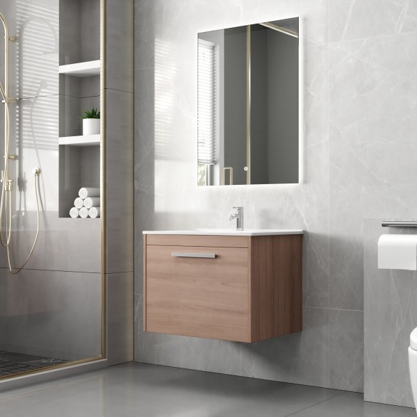Baderomsmøbler 60 cm eikimitasjon - Elysia Baderomsmøbler 60 cm eikimitasjon - Elysia
