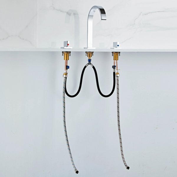 Badekarbatteri Clover - Krom