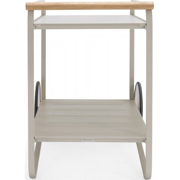 Livsstilshageportaler - Beige serveringsvogn