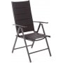 Utespisegruppe Ibiza bord 185cm + 8 stoler - Svart