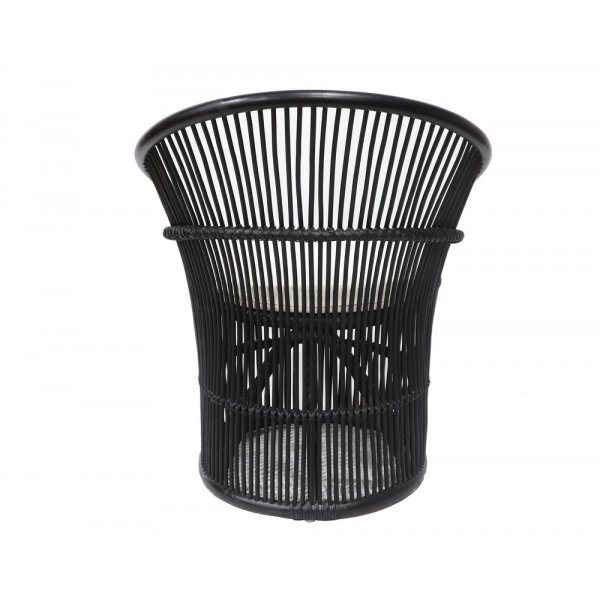 Narva lenestol i rotting - Svart