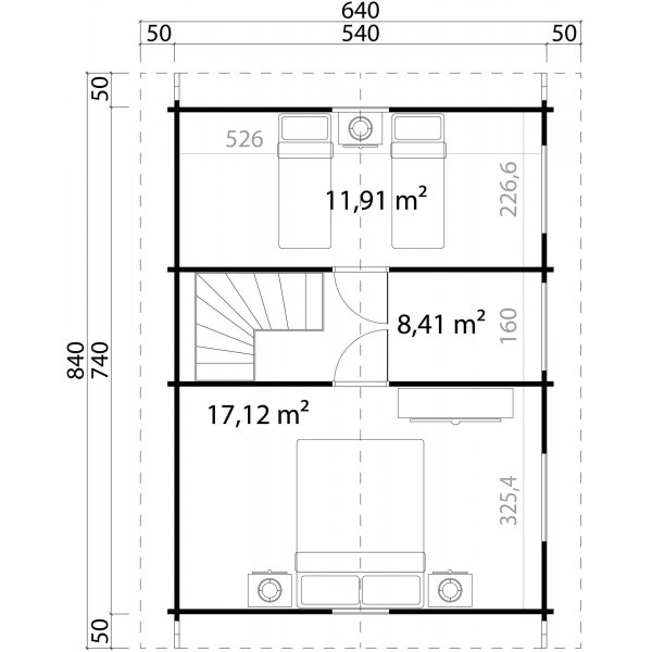 Feriehus Mattis A - 42,5 m�