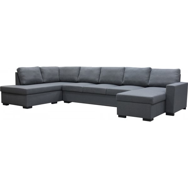 U-sofa Solna vendbar - 367 cm - mørk grå U-sofa Solna vendbar - 367 cm - mørk grå