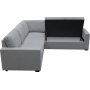 Sovesofa med oppbevaring gr� 235 cm