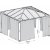 Canopia myggnett for Palermo Pavilion 4,3 x 4,3