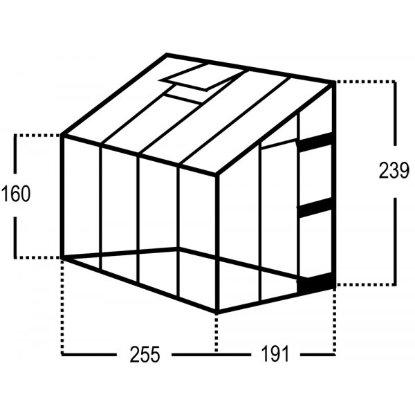 Royal veggdrivshus - 4,8 m�