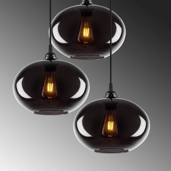 Smoke taklampe 51 - Sort Smoke taklampe 51 - Sort