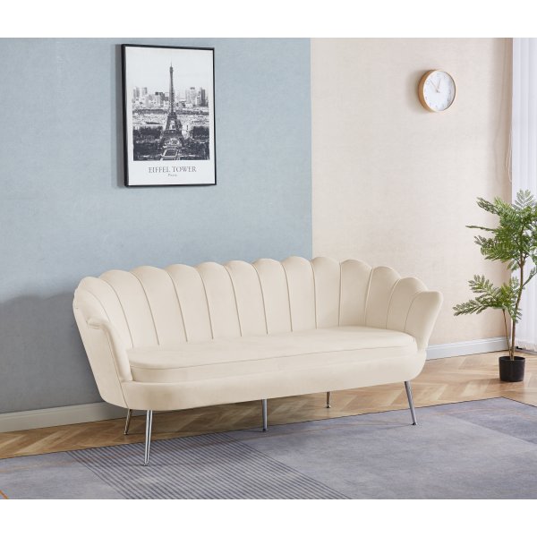 Sofa off-white 3-seter - 180 cm - Kingsley Sofa off-white 3-seter - 180 cm - Kingsley