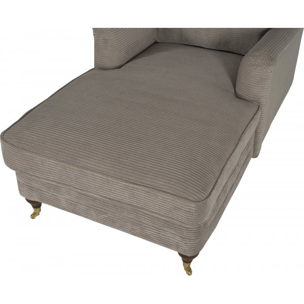 Sofa lenestol Howard m�rk beige kordfl�yel