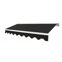Terrassmarkise med motor - 4 x 3 m - Svart Terrassmarkise med motor - 4 x 3 m - Svart