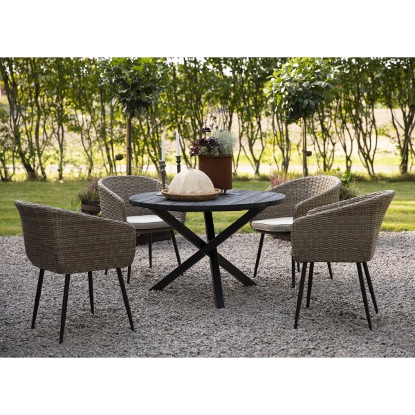 Hagestol - Aster | naturfarget kunstig rotting