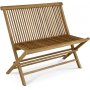 Hagesofa sammenleggbar teak 100x47x89 cm - Saltö + Møbelpleie Hagesofa sammenleggbar teak 100x47x89 cm - Saltö + Møbelpleie