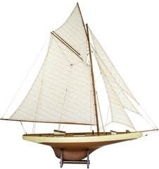 Modellbt Columbia II seilbt - Mahogny