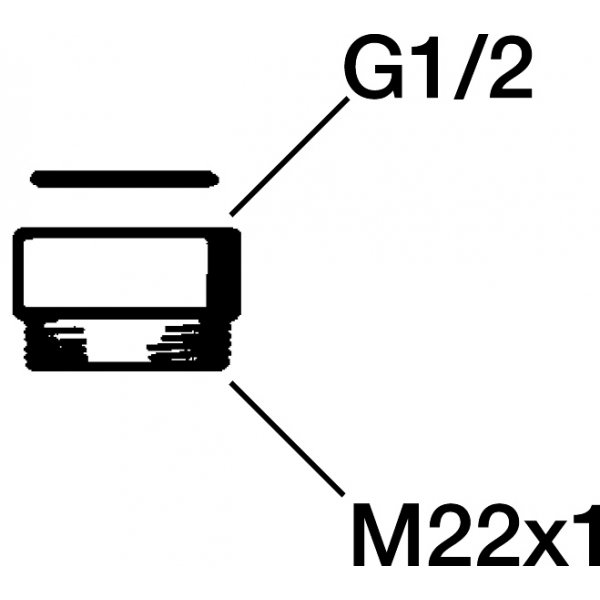 FM Mattsson Overgangsnippel i krom - 2940-1000 FM Mattsson Overgangsnippel i krom - 2940-1000