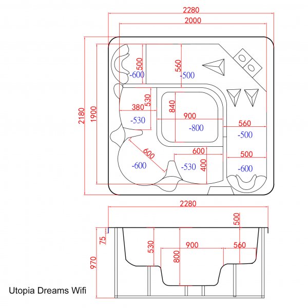 Badestamp Utopia Dreams - 5 personer