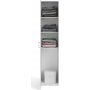 Hvit Space-garderobe - 40 cm bred - 175 cm høy Hvit Space-garderobe - 40 cm bred - 175 cm høy