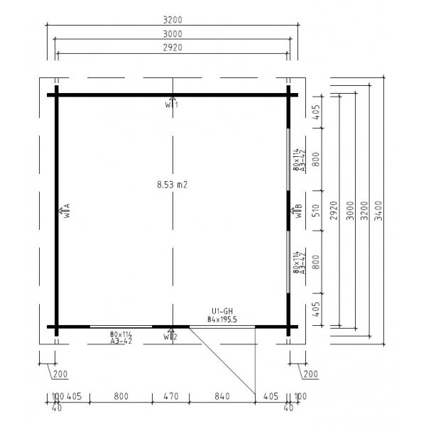 Anneks Arne D - 10 m² Anneks Arne D - 10 m²