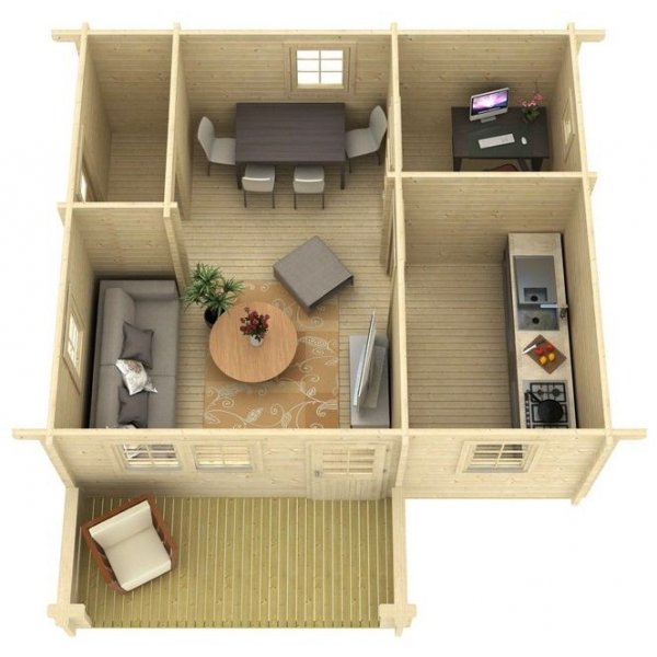 Bert fritidshus - 28 m² Bert fritidshus - 28 m²