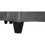 Sofa 250 cm bred mørkegrå fløyel 114 cm dyp Sofa 250 cm bred mørkegrå fløyel 114 cm dyp