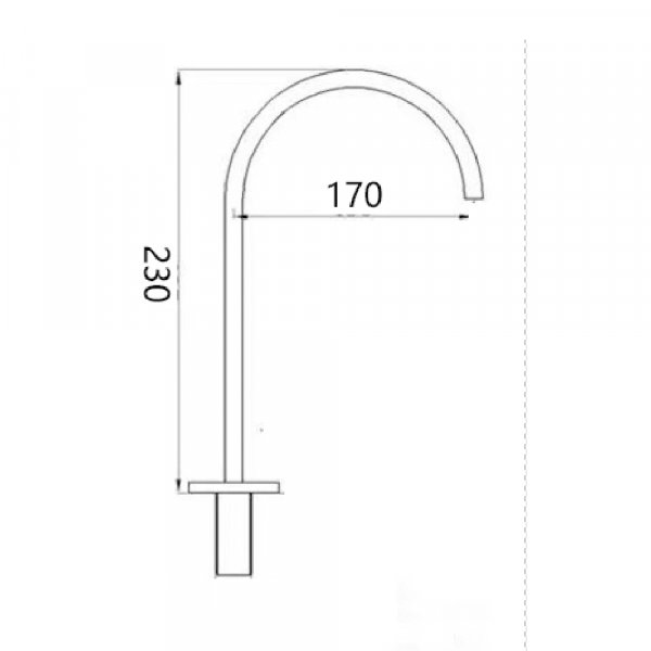 Badekarkran Clover - Messing
