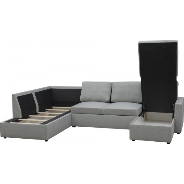 U-sofa sovesofa Tärnö vendbar med oppbevaring - 304 cm - lys grå U-sofa sovesofa Tärnö vendbar med oppbevaring - 304 cm - lys grå