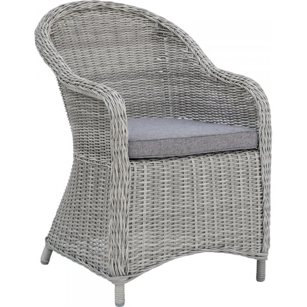 Malgovik lenestol i rotting - Grå kunstrotting Malgovik lenestol i rotting - Grå kunstrotting