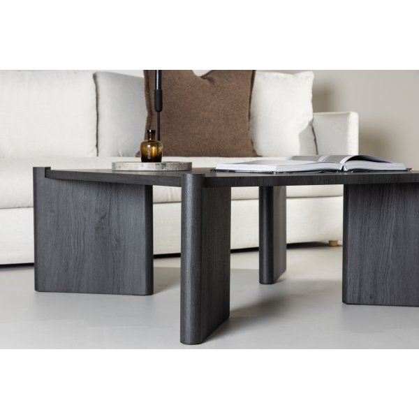 Rogaland sofabord 100 x 100 cm - Sort