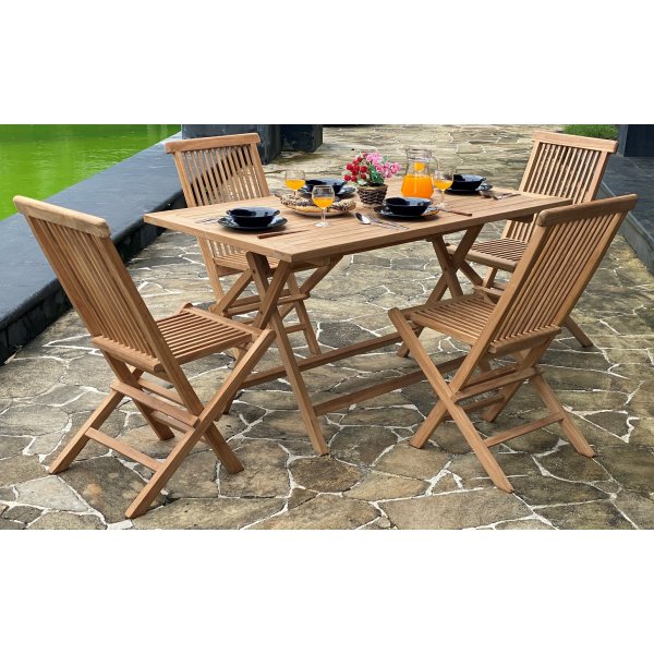 Saltö sammenleggbart bord i teak - 140x80 cm Saltö sammenleggbart bord i teak - 140x80 cm