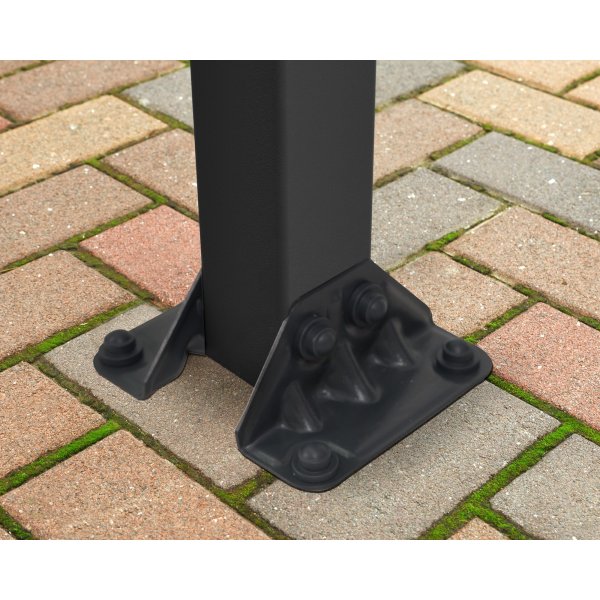 Canopia Olympia Balkongtak i Aluminium 3 x 9 - Mørk grått/klart glass Canopia Olympia Balkongtak i Aluminium 3 x 9 - Mørk grått/klart glass