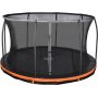 Nedgravd trampoline med sikkerhetsnett - 396 cm