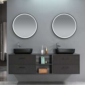 Baderomsmøbler Luxern - Mørkt tre | 180 cm Baderomsmøbler Luxern - Mørkt tre | 180 cm