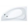 Venstremontert hjrnebadekar - Eko Plus | Dybde 39 cm