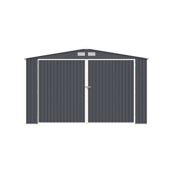 Blikkgarasje Grå 18,2 m² Blikkgarasje Grå 18,2 m²