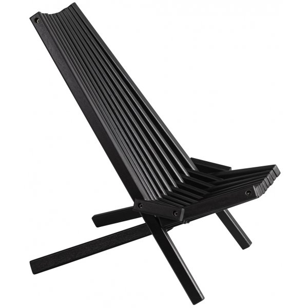 Calcutta fluktstol med nakkepute - Svartbeiset Calcutta fluktstol med nakkepute - Svartbeiset