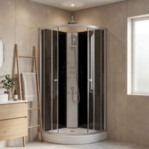 Dusjkabinett 90�90x220 cm | Helt lukket | Ravenor