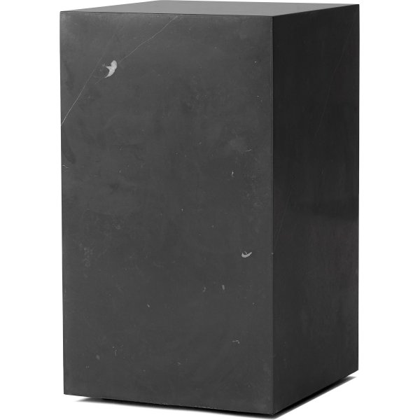 Sidebord 50 cm h�yt - Sort marmor (laminat)