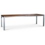 Alva spisegruppe 250x90 cm inkl. 8 stoler - Teak / Galvanisert stl