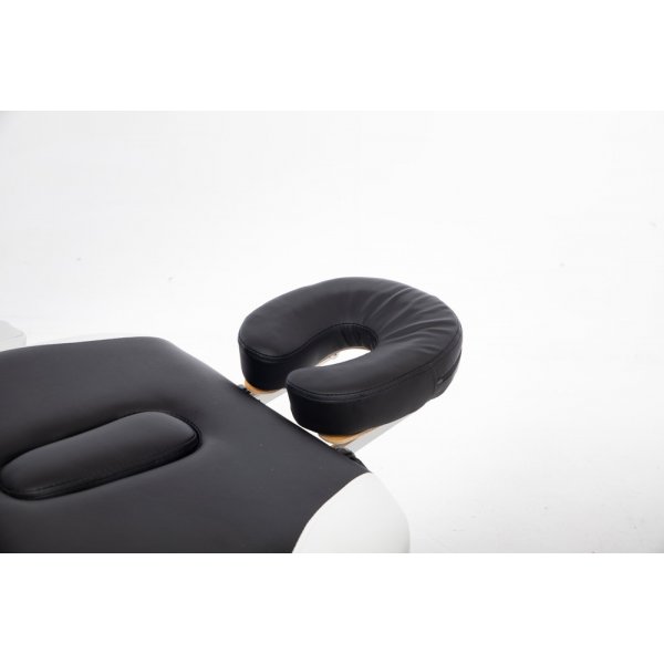 Massasjebord med metallben - 3 soner - Svart/Hvit