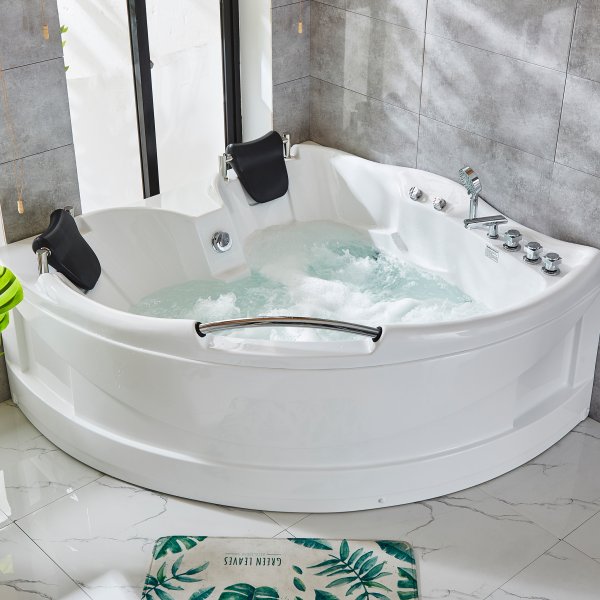 Boblebad for 2 personer 150x150cm | Hykvalitets akryl | BK-005