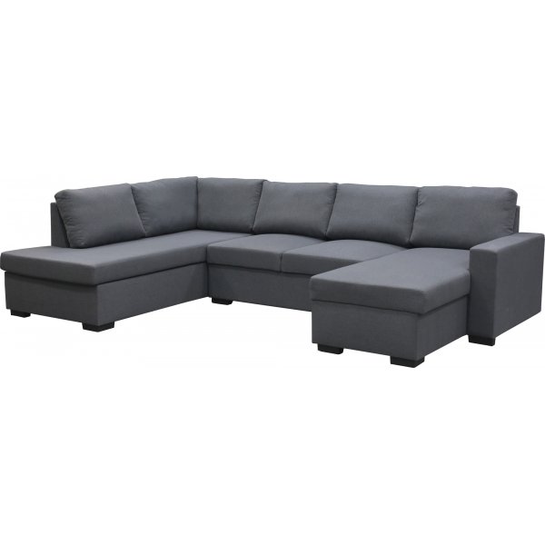 U-sofa Solna vendbar - 309 cm - mørkegrå U-sofa Solna vendbar - 309 cm - mørkegrå