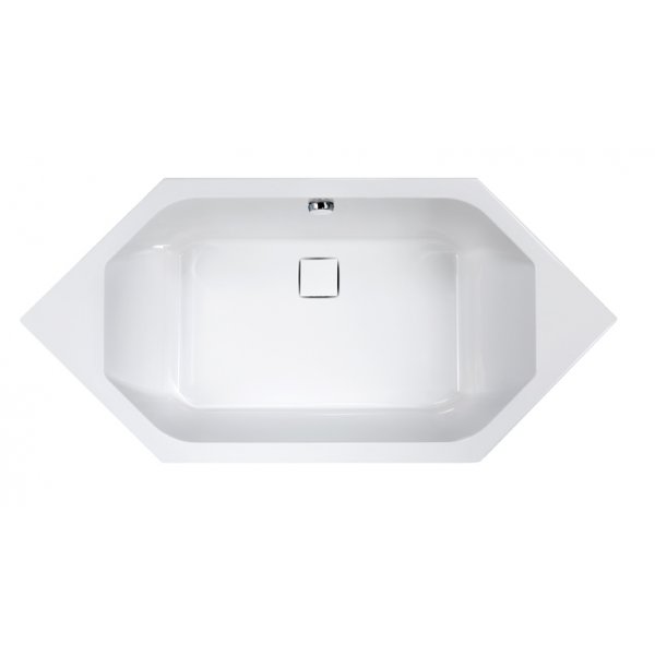 Hexagon badekar for innbygging - Space Line - dybde 48 cm Hexagon badekar for innbygging - Space Line - dybde 48 cm