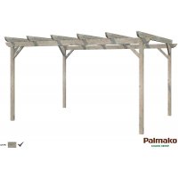 Paviljong Paula - 12,6 m² - Grå dyptimpregnert Paviljong Paula - 12,6 m² - Grå dyptimpregnert